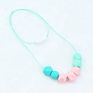 Chewable Bpa Free Teething Necklace Baby Silicone Teether Nursing Necklace for Mom Safe Toys for Teeth