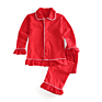 Children Clothes Two Piece Cotton Sleepwear Kids Blank Christmas Boys and Girls Red Pajamas