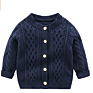 Children Sweater Kid Long Sleeve Ruffle Warm Spring Fall Pullover Tops Outfits Cardigan