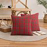 Plaid Throw Pillow Covers