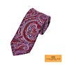 Classic Silk Jacquard Men Paisley Floral Liner Shape Handsome Looking Tuxedo Tie Necktie for Wedding Party