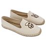 Classic Slip on Breathable Embroidery Espadrilles Flats Casual Walking Soft Loafers for Women