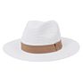 Classical Panama Fedora Straw Hat Women Wide Brim Roll up Hat Fedora Beach Sun Straw Panama Hat