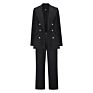 Classy Trending Women's Tuxedo Suits Pants Ladies Fashionable Female Slim Double Breasted Tuxedos 2 Pieces Sets