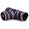 Collapsible Cat Tunnel Pet Toy 3 Ways and Peek Hole Cat Play Toy with Ball