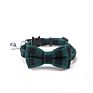 Color Tinkle Jingle Bell Cotton Plaid Pet Bow Tie Collar Bell Cat Dog Bow