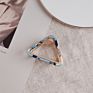 Colorful Women Hair Clips Accessory Matte Triangle Luxury Middle Golden Metal Hair Claw Clips