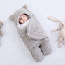 Cotton Lamb Cashmere Comforter Super Soft Baby Wrap Swaddle Blanket Baby Sleeping Bag Newborn Organic