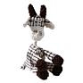 Cotton Rope Plush Squeaky Dog Toy Molar Teeth Pink Donkey Pet Toy