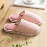 Cotton Slippers Female Autumn and Plush Indoor Household Yuzi Warm and Non-Slip Thick-Bottomed Lovers Male