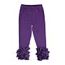 Cotton Toddler Infant Boutique Clothes Ruffle Baby Girls Pants Leggings Infant Icing Leggings Solid Color Casual Pants