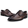 Cow Leather Black Brown Tan Handmade Dress Shoes with Leather Derby Shoes