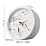 Creative Minimalist Table 3D Art Color Cement Alarm Clock Simple Sublimation Concrete Mini Desk Clock Retro Unique Gift Horloge