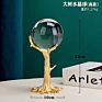 Creative Modern Minimalist Metal Art Craft Furnishings Decor Tabletop Restaurant Interior Crystal Ball Ornaments Home Decoration