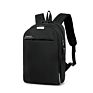 Customized Korean Style Personalized Usb Charging Hidden Compartment Smart Black Laptop Backpack With