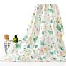 Customized Printing 70% Bamboo 30% Cotton Muslin Baby Swaddle Blanket Newborn Baby Muslin Swaddle