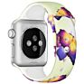 Customized Tie Dye Printed Smart Rubber Strap Flower Stripe Leopard Print Silicone Watch Band Strap for Apple Iwatch Se 6