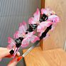 Cute Butterfly Hair Band for Girls Child Hair Clip Hairbands Headband Birthday Gifts Headwear Hair Accessories