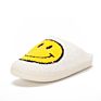 Cute Carton Cotton Bedroom House Slippers Smile Face Plush Toy Happy Smiley Face Slippers Fur Slides Slippers for Women Ladies