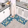 Cute Cartoon Sucking Water and Oil Kitchen Mats Kitchen anti Slip Mat Home Stain Resistance Kitchen Floor Mat Waterproof