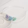 Cute Hairband Clear Star Quicksand Hair Bow Headband Princess Children's Hairband Hair Accessories Baby Girl Hair Hoop