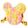 Cute Mini Simple Push Bubble Handbags Adjustable Squeeze Sensory Shoulder Bag Cartoon Silicone Fidget Messenger Bags