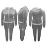 Cute plus Size Women Clothing Long Sleeve Velvet Hoodie Jogger Two Piece Shirt and Pants Set Outfits Fall 5Xl 2 Pc Blazer Sets