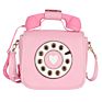 Cute Telephone Pu Leather Mini Purses Crossbody Bag Lady Shoulder Messenger Bag