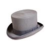 Cylinder Classic Elegant 100% Wool Felt Top Hat Victorian Style Made Hatter Tall Gentlemen Hat