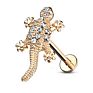 Cz Paved Lizard Top Labret Conch Tragus Helix Cartilage Earring Studs Piercing Jewelry