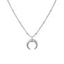 Dainty 18K Gold Plated Moon Jewelry Stainless Steel Crescent Moon Necklace for Women