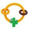 Design Bpa Free Easy to Hold Teething Rattle Shower Gift Infant Molar Toy Baby Teether Bracelet Ring