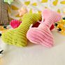 Design Customizable Logo Bite Resistant Chew Squeaky Plush Dog Bone Toy