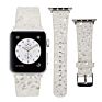 Design Leather Band for Apple Watch 40Mm 44Mm 38Mm 42Mm Shiny Glitter Watch Strap for Iwatch Series 7 6 5 4 3