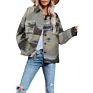 Design Long Sleeve Outdoor Pocketed Womens Shirt Aztec Jacket