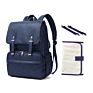 Design Mummy Vegan Leather Diaper Bag,Large Capacity Travel Waterproof Baby Diaper Bag Backpack with Changing Pad