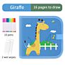 Design of Portable Board Reusable Kid Children Painting Drawing Book for Doodle and Graffiti