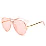 Design Pilot Sunglasses Women Sun Glasses Aviation Eyewear Big Metal Frame Double Bridge Sunglasses