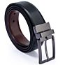 Designer Reversible Belt Rotated Buckle Men Genuine Leather Belt