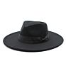 Designer Wide Brim Wool Fedora Hat Women Felt Vintage Style with Bow Red Hat