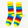 Direct Sales Colorful Tube Crew Rainbow Striped Socks for Women Girls