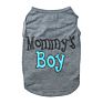 Dog Cotton Clothes Mommy's Boy Breathable Shirts Puppy T-Shirt for Small Dogs