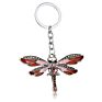 Dragonfly Charms Keychains Dragonfly Key Chains Rings Crystal Insects Pendants Keyrings Women Girls Accessories Presents Jewelry