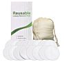 Eco-Friendly Non-Toxic Reusable Organic Bamboo Cotton Charcoal Package Washable Facial Make up Remover Makeup Cleaning Pads