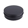 Eco Friendly 1Oz 2Oz 4 Oz 8Oz Black Aluminium Metal Containers Candle Tins Cans round for Candle Making Cosmetic Cream Spices