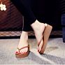 Eco Friendly Comfortable Women Wedge Heel Beach Sandals Flip Flops Flip-Flops Slippers Women Slippers