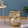 Elephant or Owl Animal Shaped Ceramic Flower Stand/Shoe Changing/Dressing Drum Stool Living Room/Bedroom/Entrance Modern Stooln