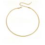 Emanco 2Mm 3Mm 4Mm 5Mm Snake Chain Stainless Steel Gold Silver Herringbone Necklace for Men or Women