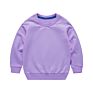 Embroidery Multiple Color Long Sleeves Cotton Plain Kids Baby Sweet Shirt Hoodie Children's Sweater