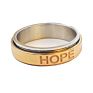 Emotional Hope Women Jewelry Modern Revolving Men Circlet Logo Excellent Stainless Steel Ring B9